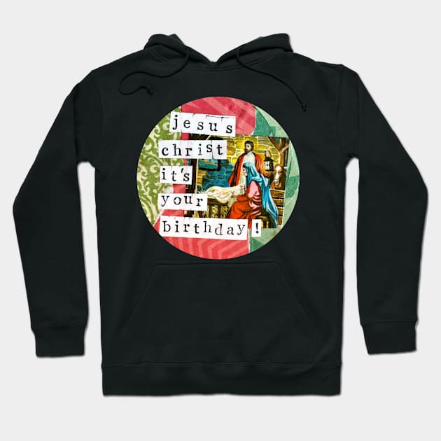 Jesus's Birthday Hoodie by Christine Borst Creative Studio